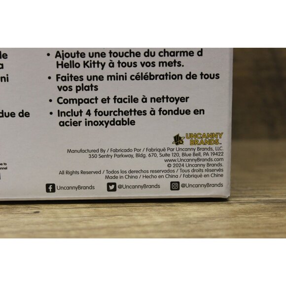 Hello Kitty Chocolate Fondue Maker Mini Size NWT Dipping Set - Picture 9 of 12